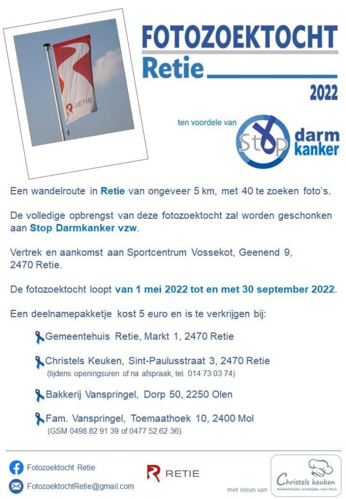 Fotozoektocht darmkanker Retie