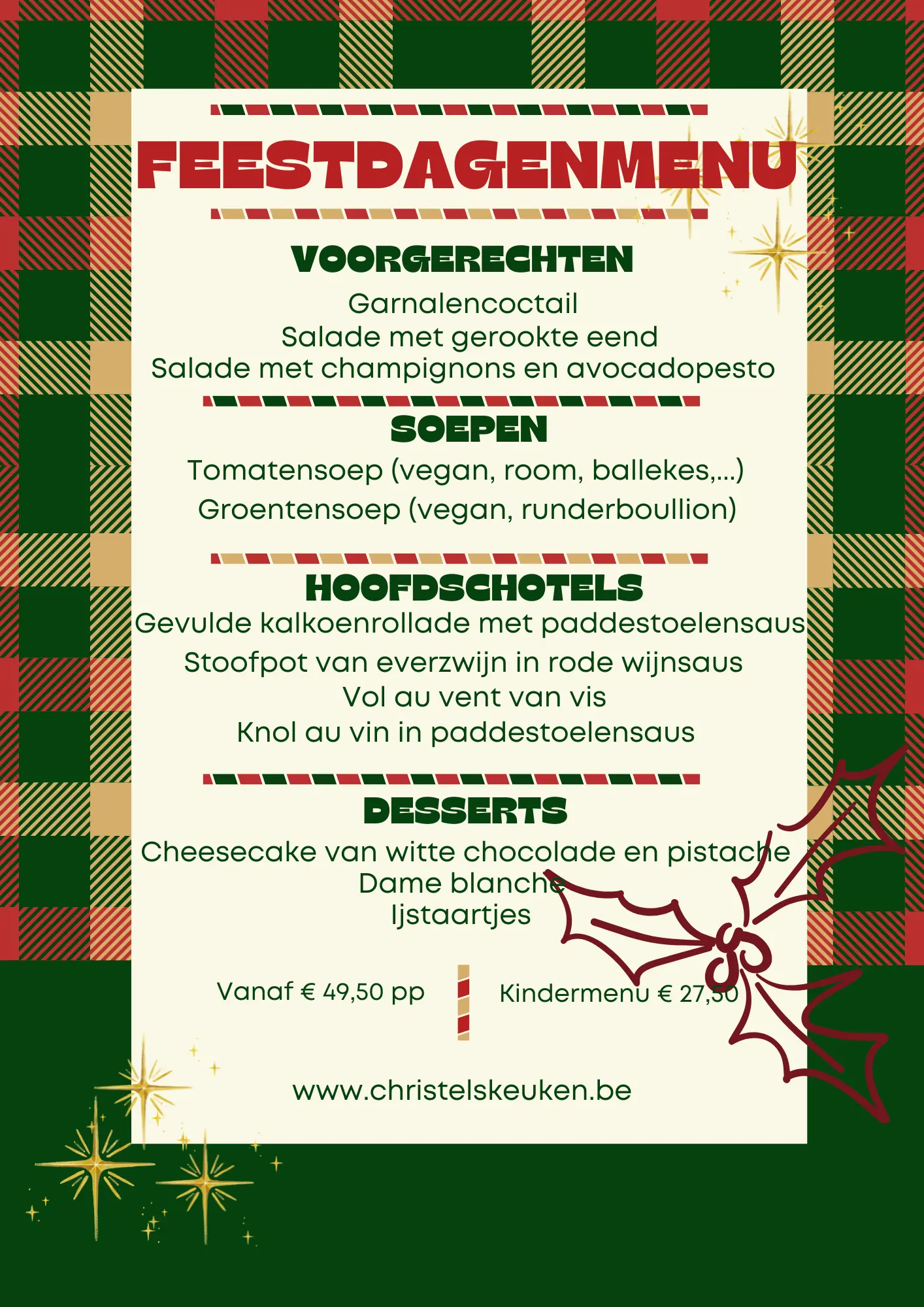Feestmenu 2025
