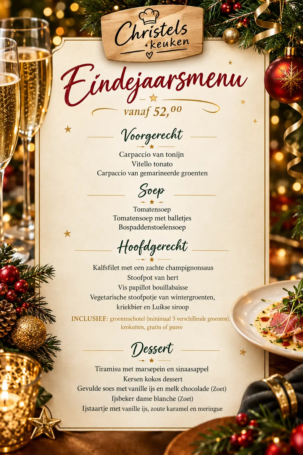 Eindejaarsmenu 2026-2027